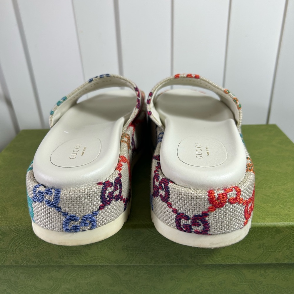 Gucci Women’s Platform Slide Sandal Size 36 1/2 - Picture 3 of 10